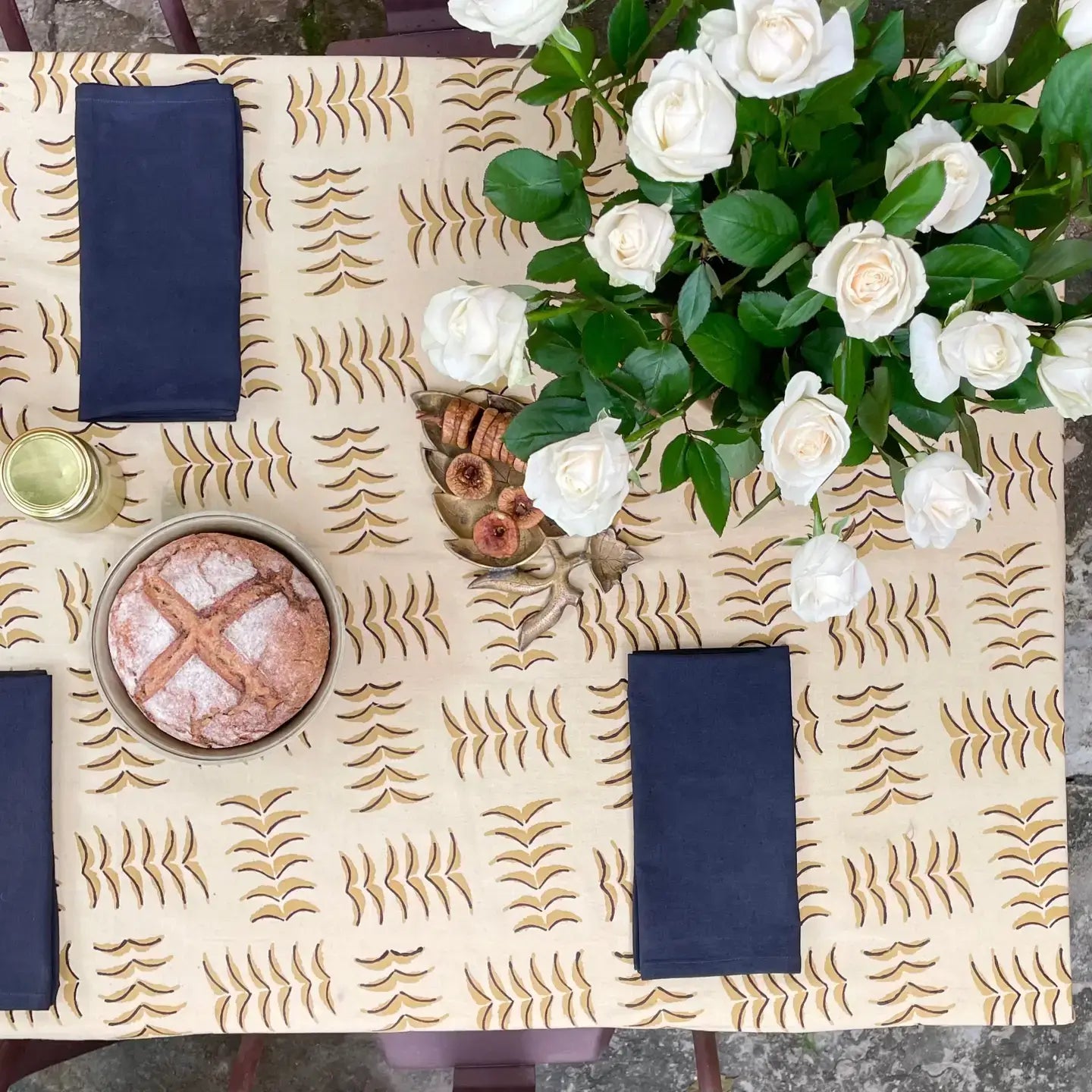Neem Stem Tablecloth Handmade Fair-Trade