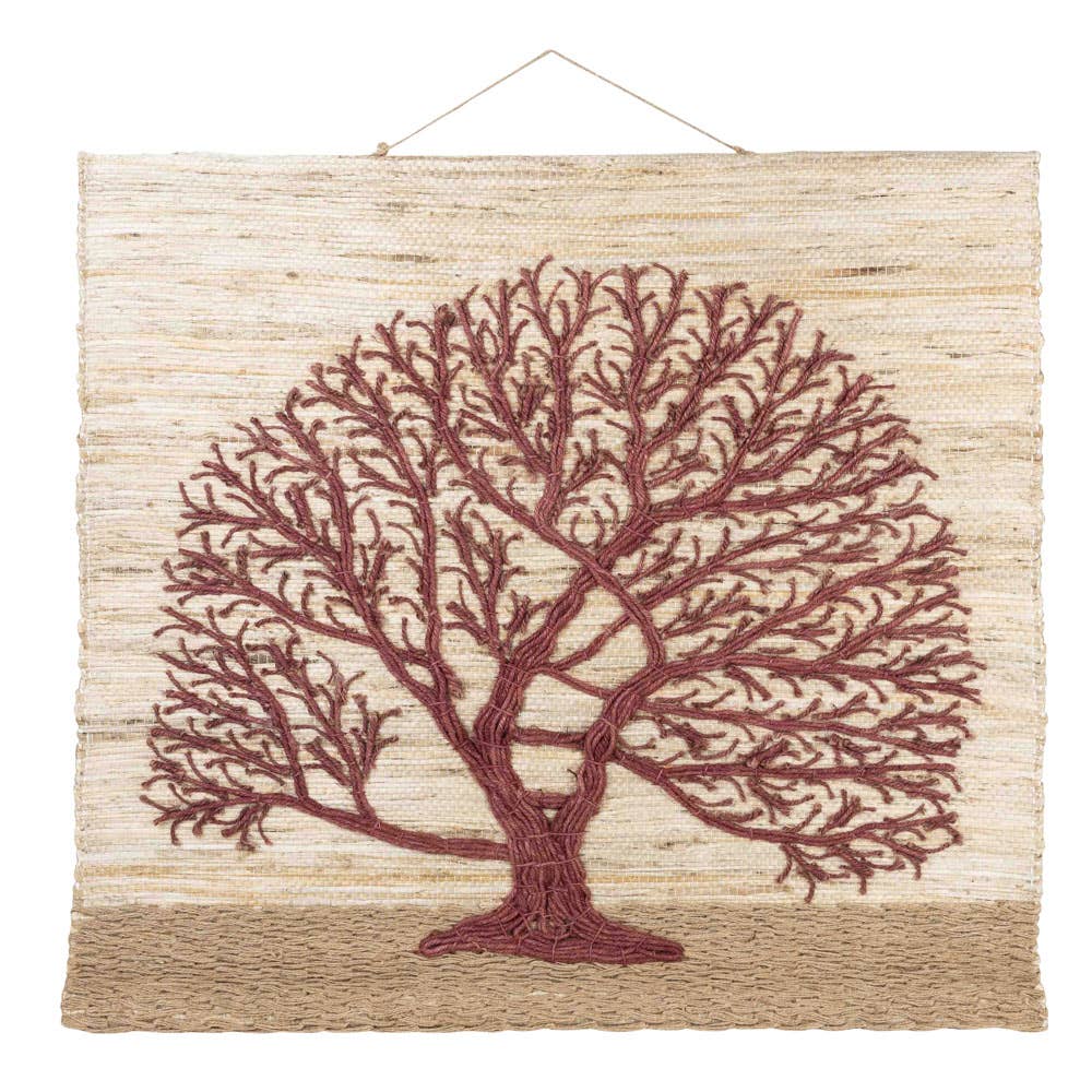 Jute Tree of Life Wall Hanging