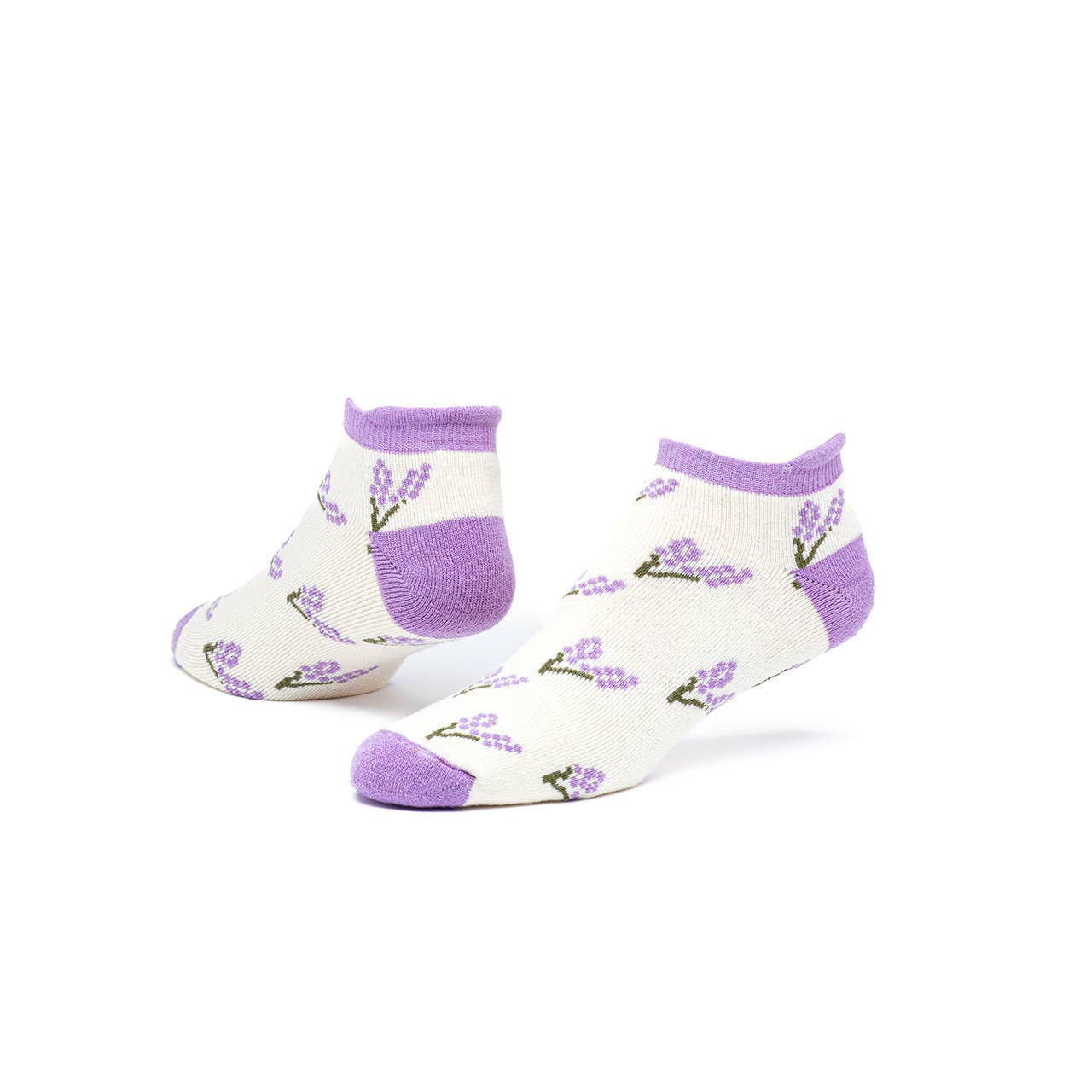 Organic Cotton Tab Footie Socks - Pattern