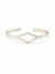 Rhombus Cut Out Cuff - Silver