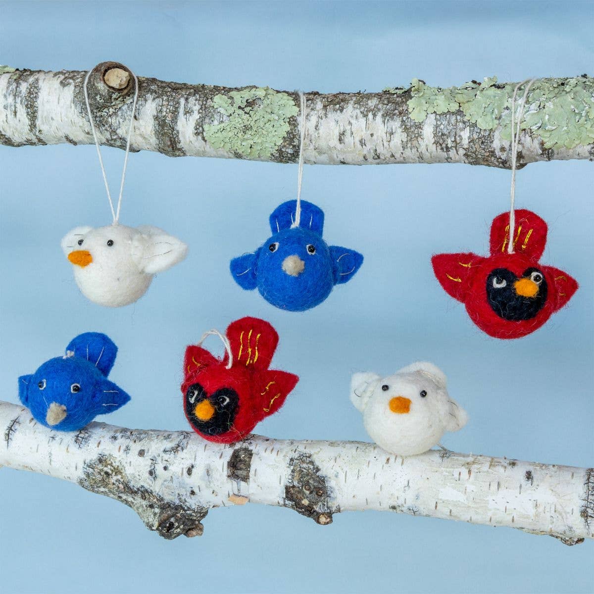 Baby Birds Ornament Set