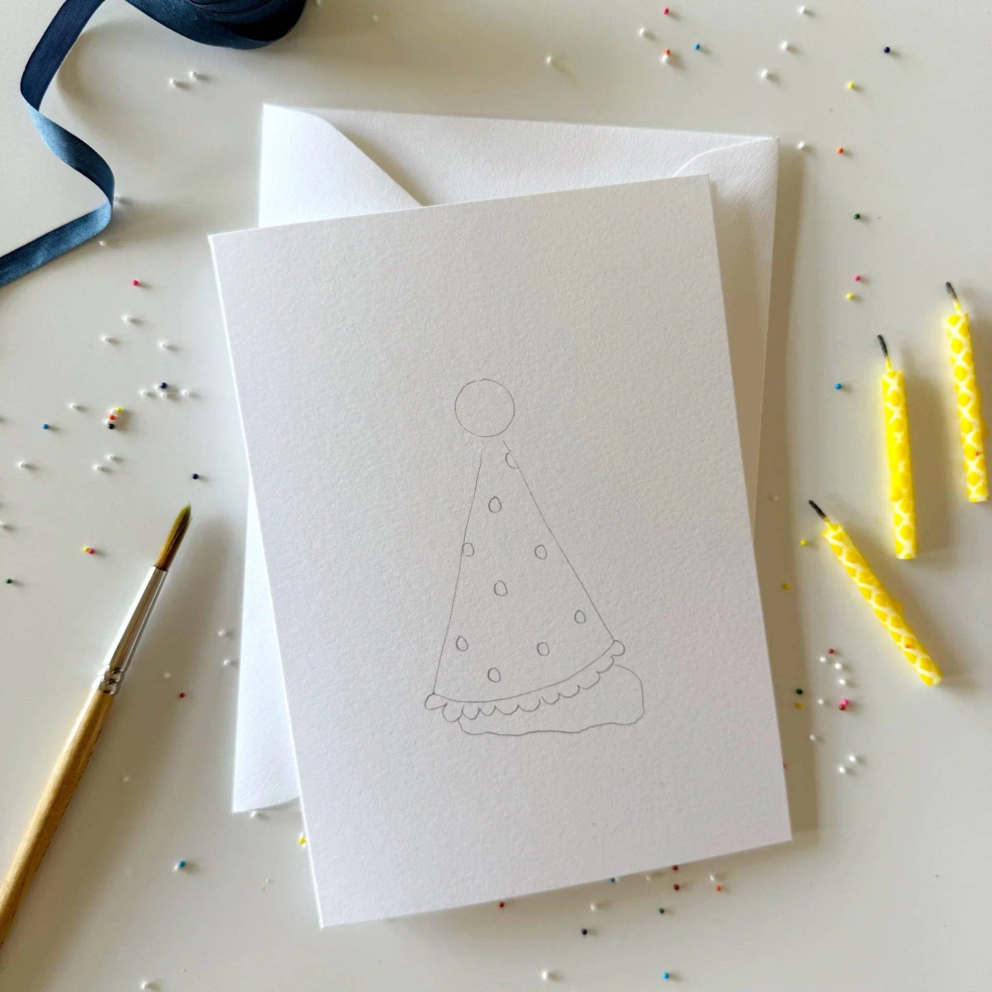 Celebrate paintable watercolor notecard set