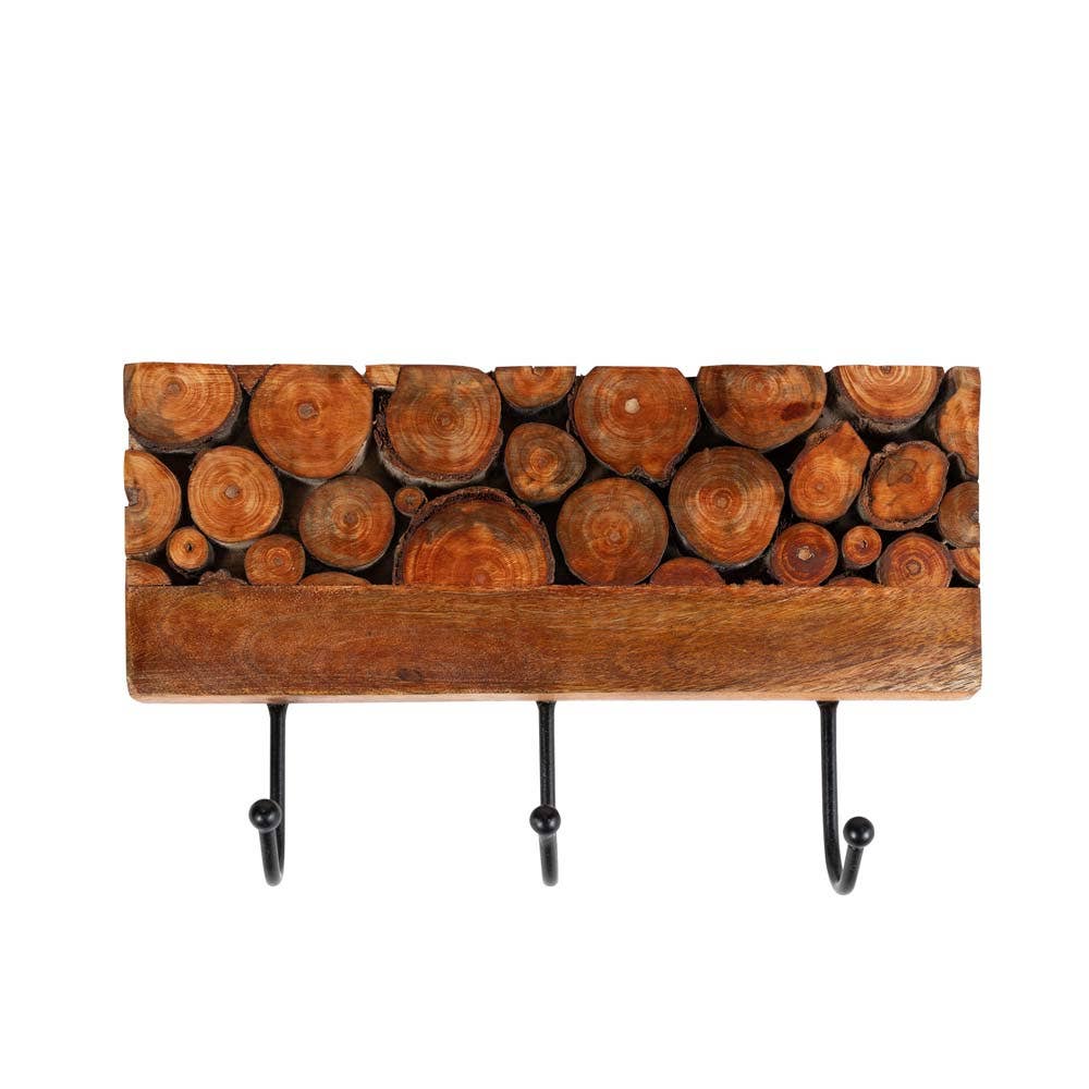 * Wood Slice Wall Hook *