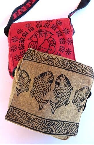 Blockprint Crossbody Bag