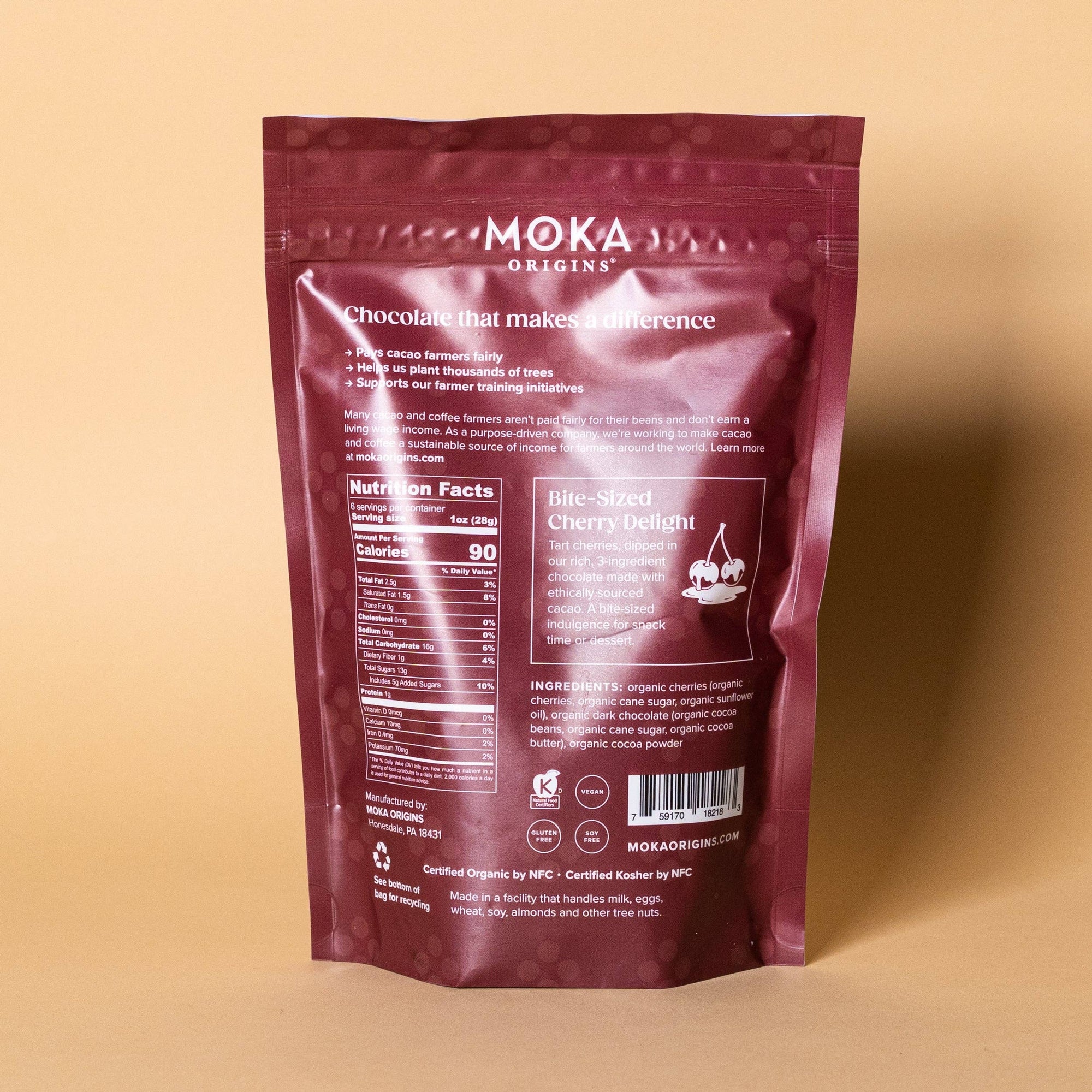 Organic Dark Chocolate Covered Cherries (6oz)