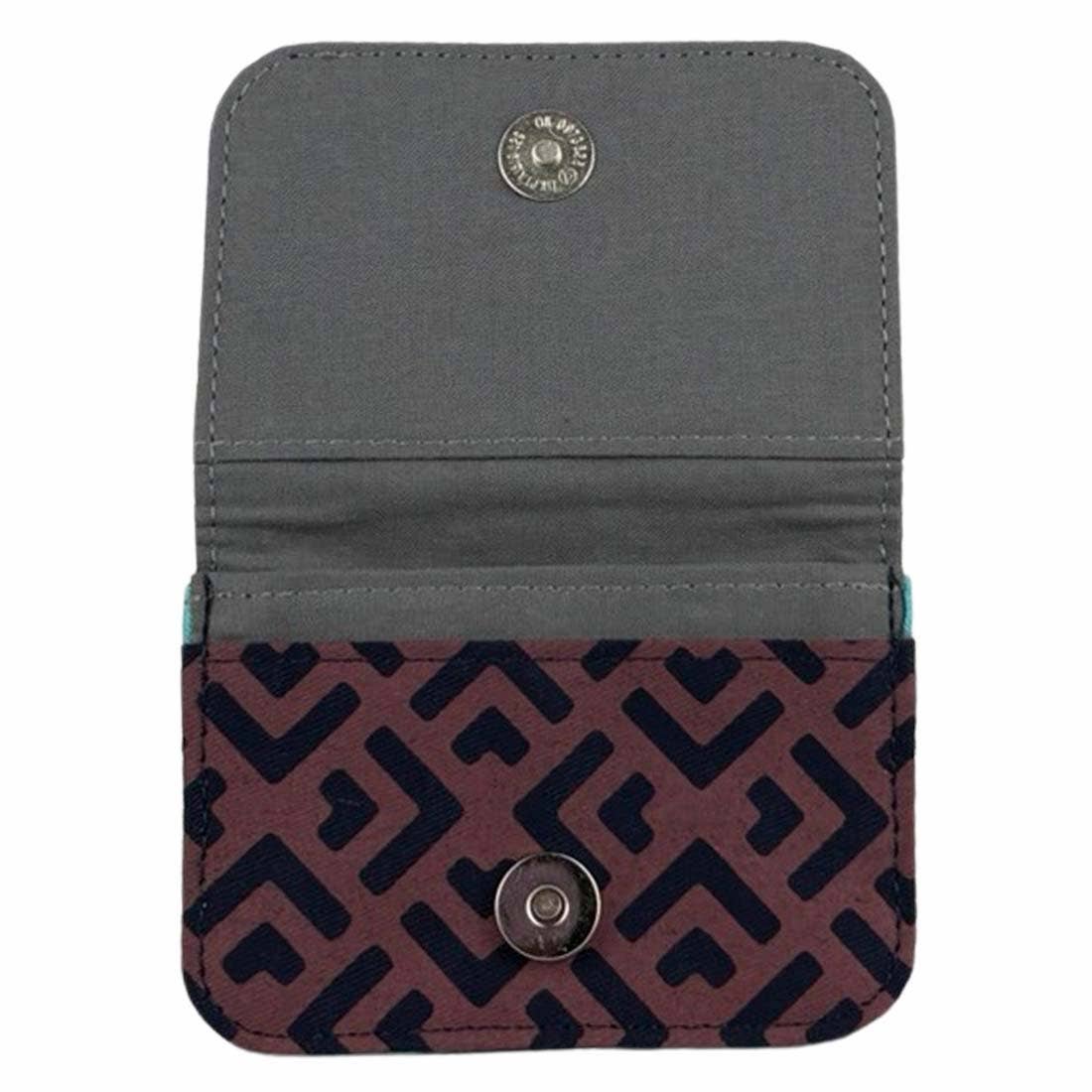 Cotton Card Holder - Funky Retro Prints - Mini Wallet