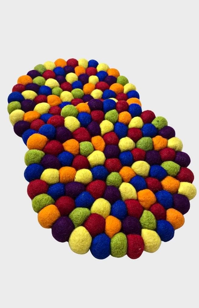 Round Felt Ball Trivet