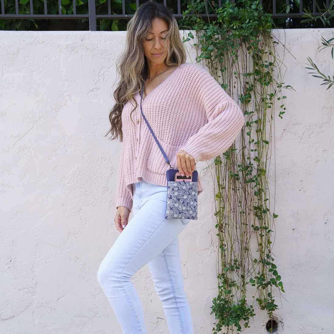 Canvas Mini Crossbody - Phone Crossbody - Small Travel Bag