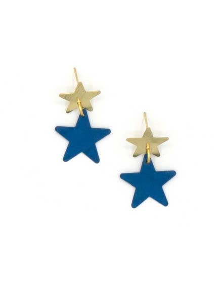 Blue Star Studs