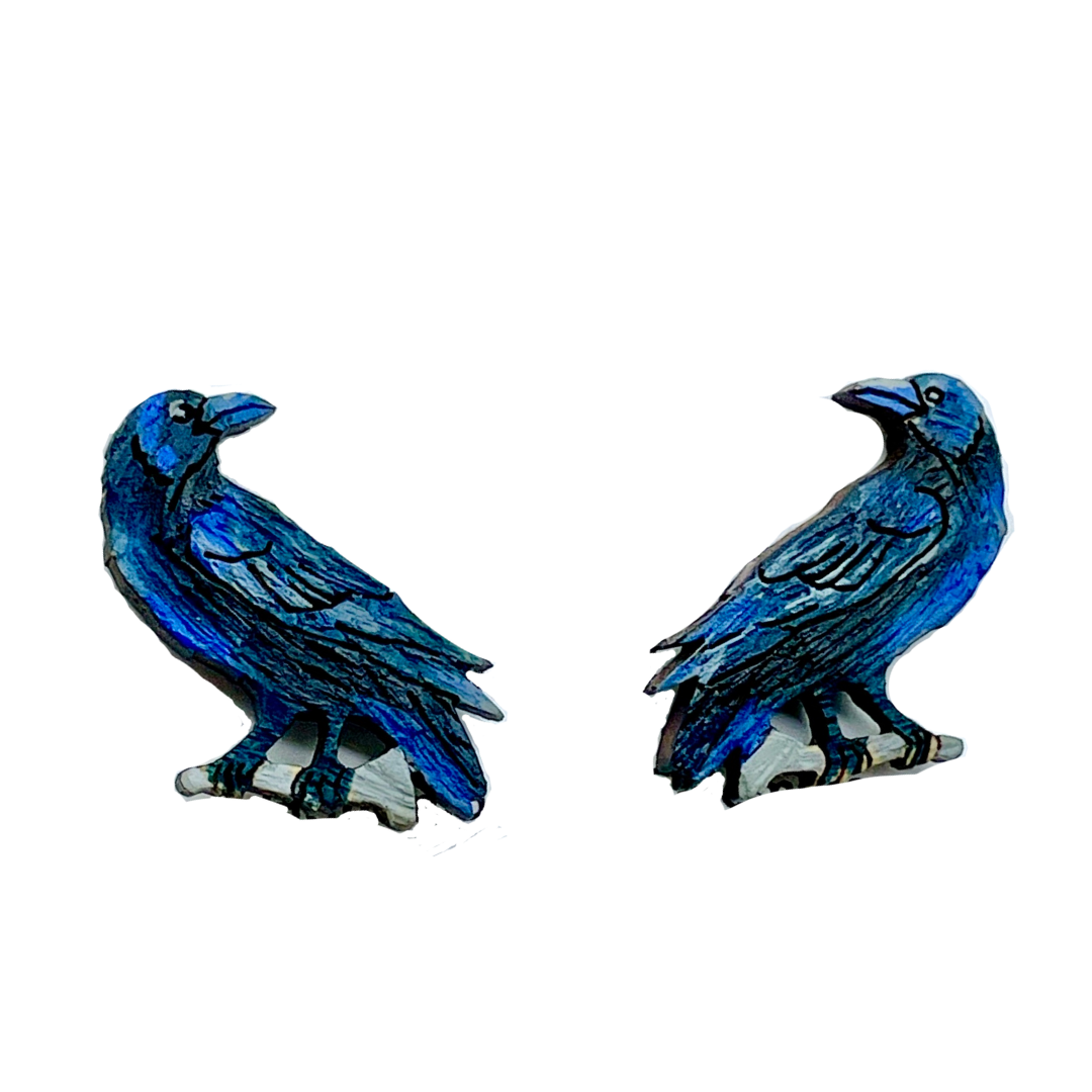 Raven Crow Earrings