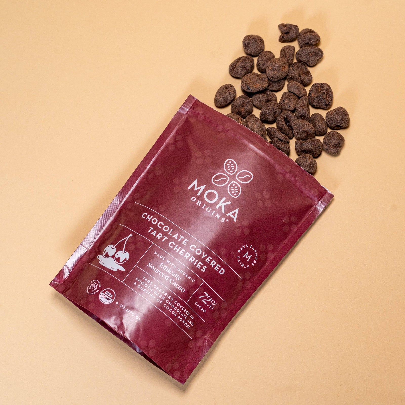 Organic Dark Chocolate Covered Cherries (6oz)