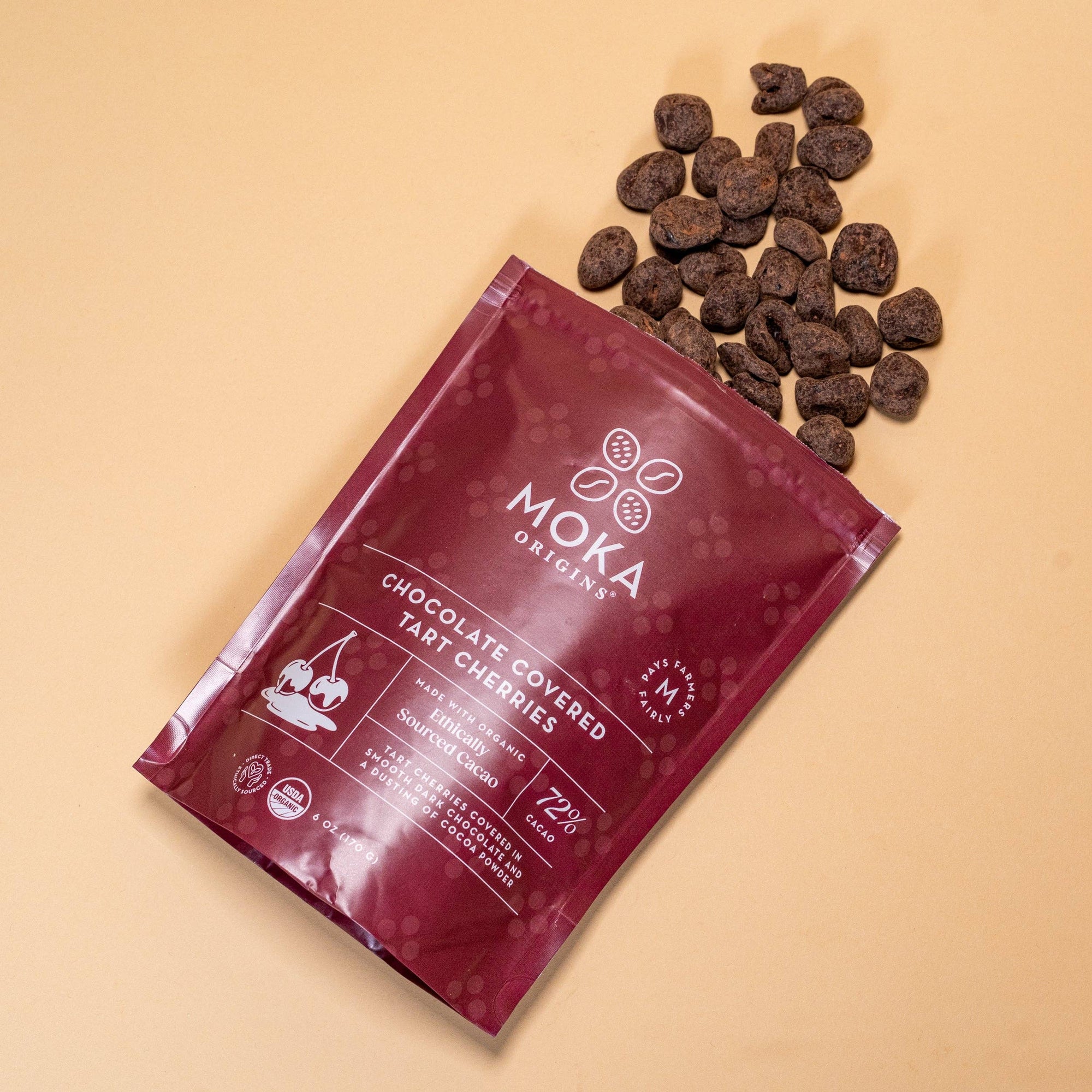 Organic Dark Chocolate Covered Cherries (6oz)