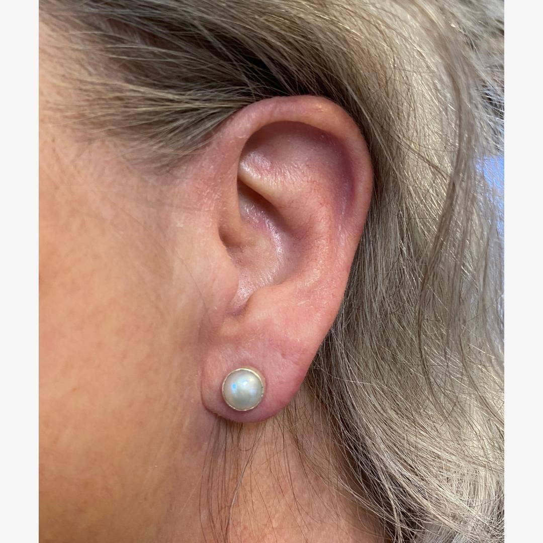 Handcrafted Sterling Silver Gemstone Stud Earrings