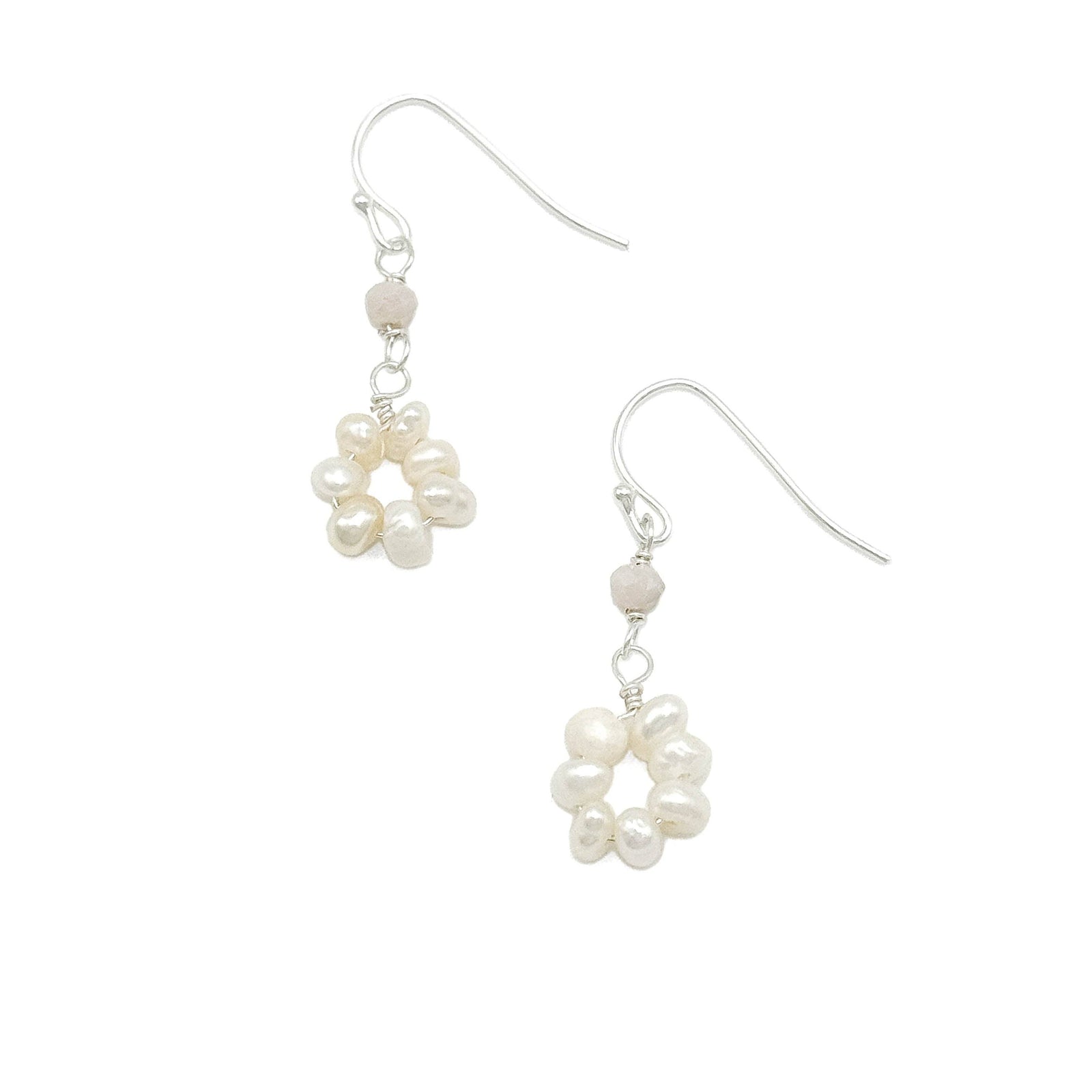 Cynthia pearl flower earrings