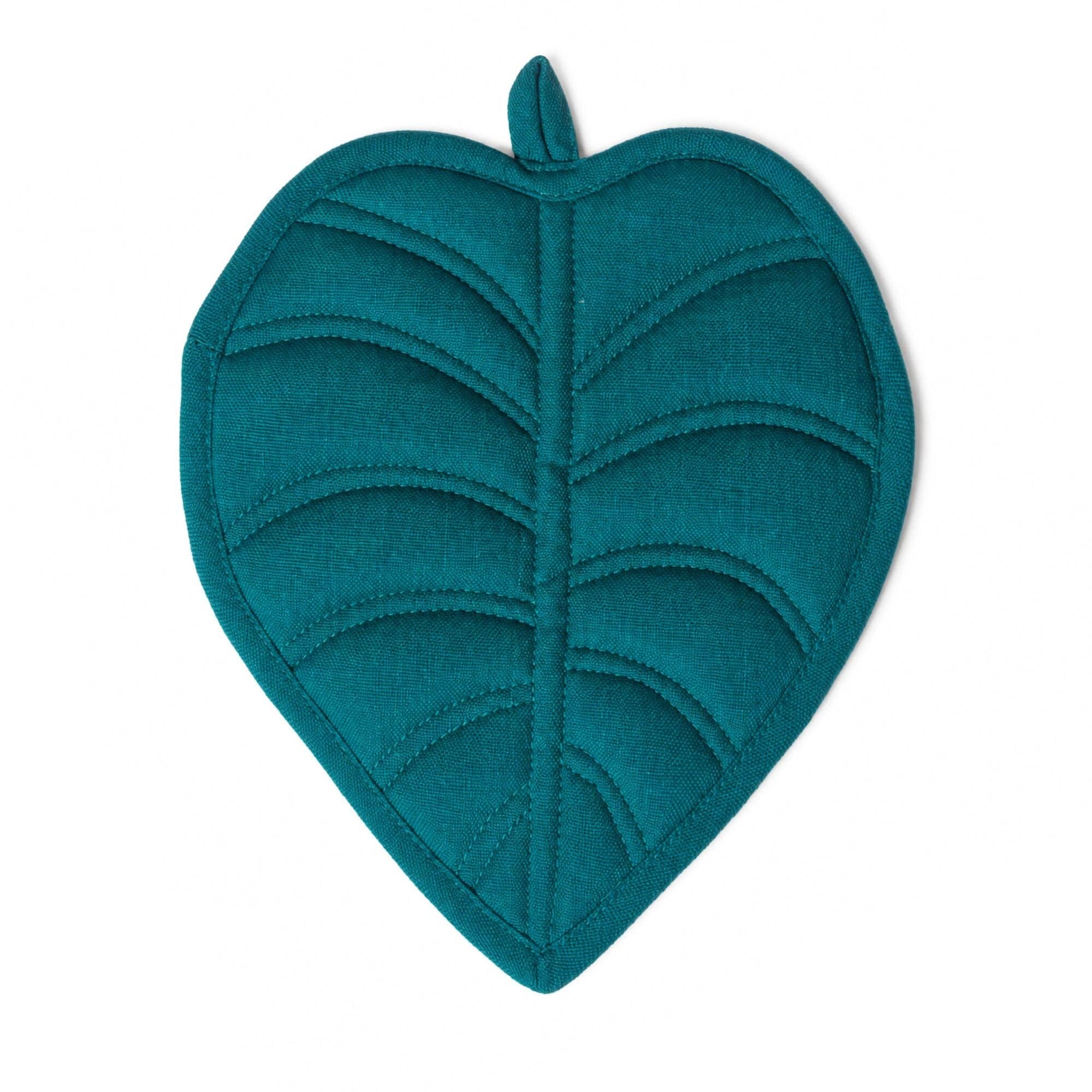 Jade Garden Leaf Potholder - Frida-Inspired Kitchen Decor