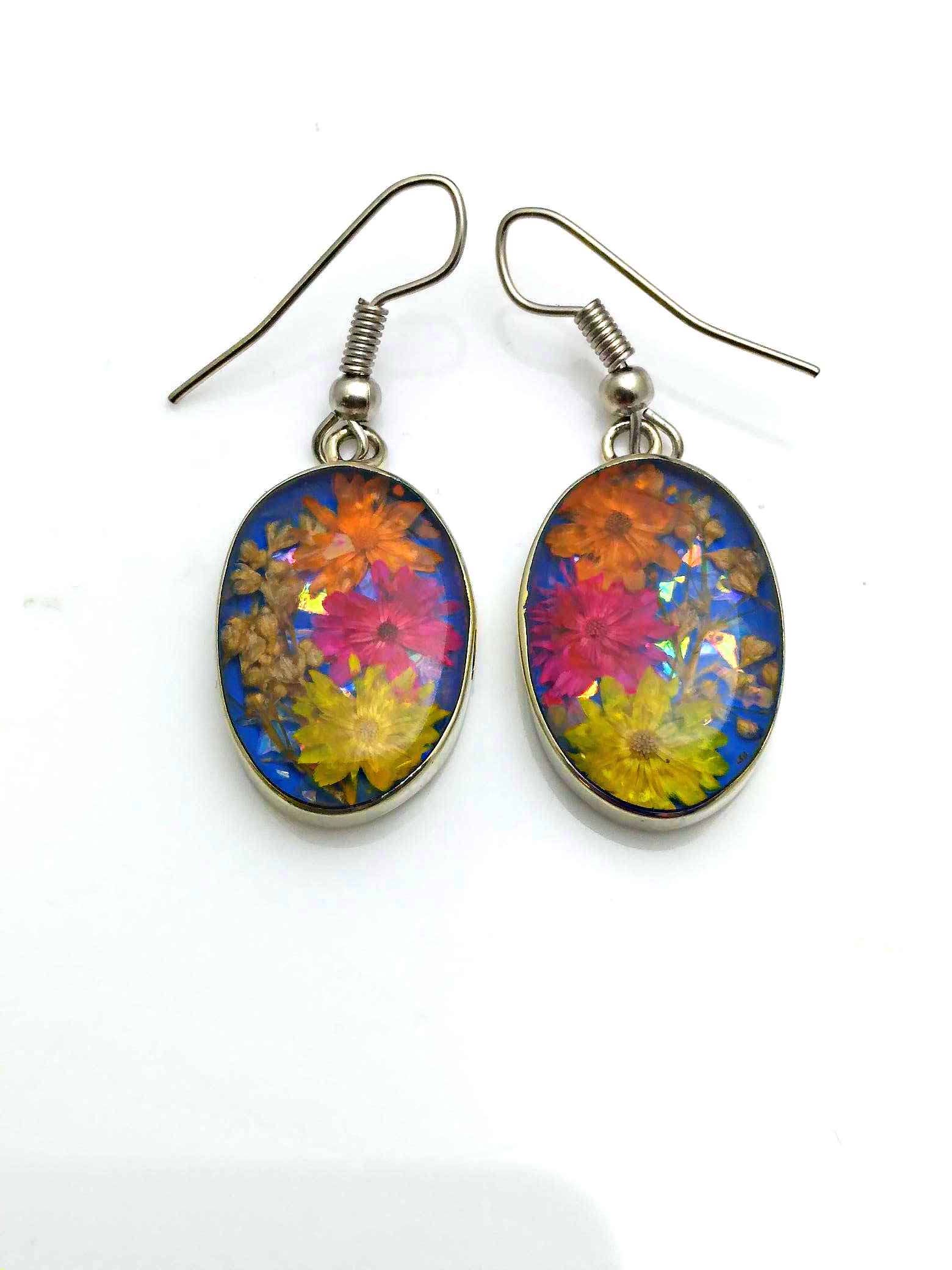 Widest Variety of Mexican Mosaic Inlaid Handcrafted Earrings