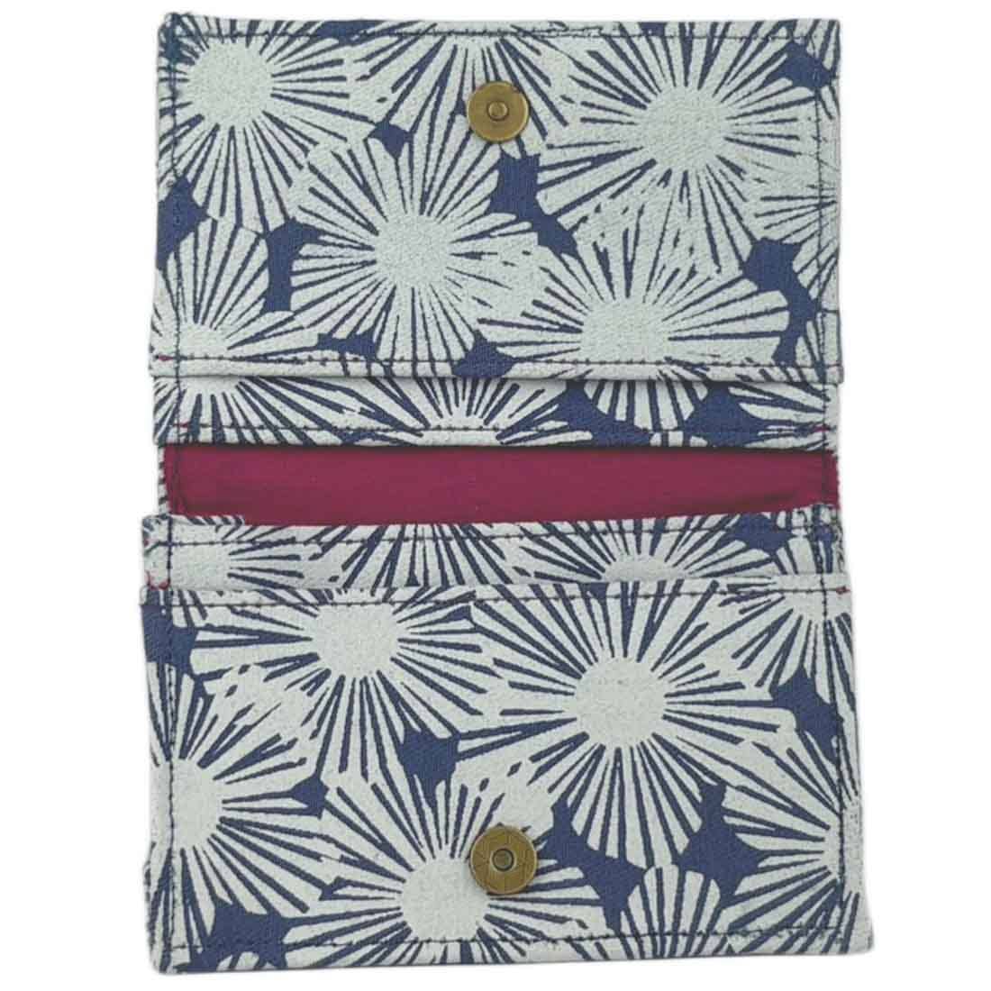 Canvas Card Holder - Mini Wallet - Floral Prints