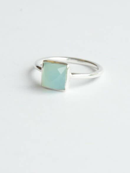 Sultry Sea Ring in Chalcedony