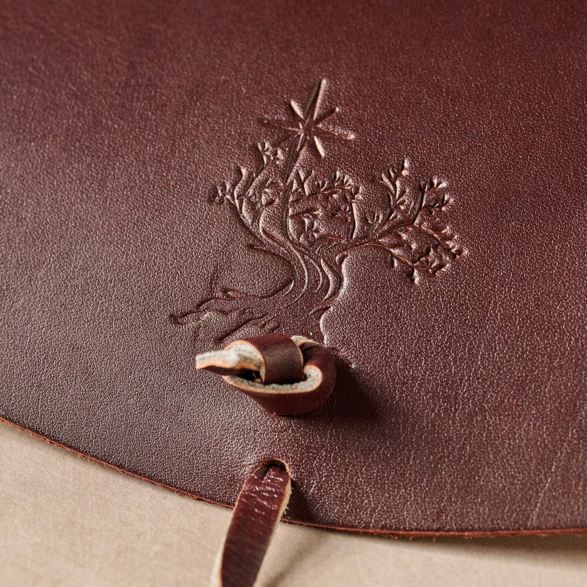 * Asif Leather &amp; Olive Wood Eyeglass Case