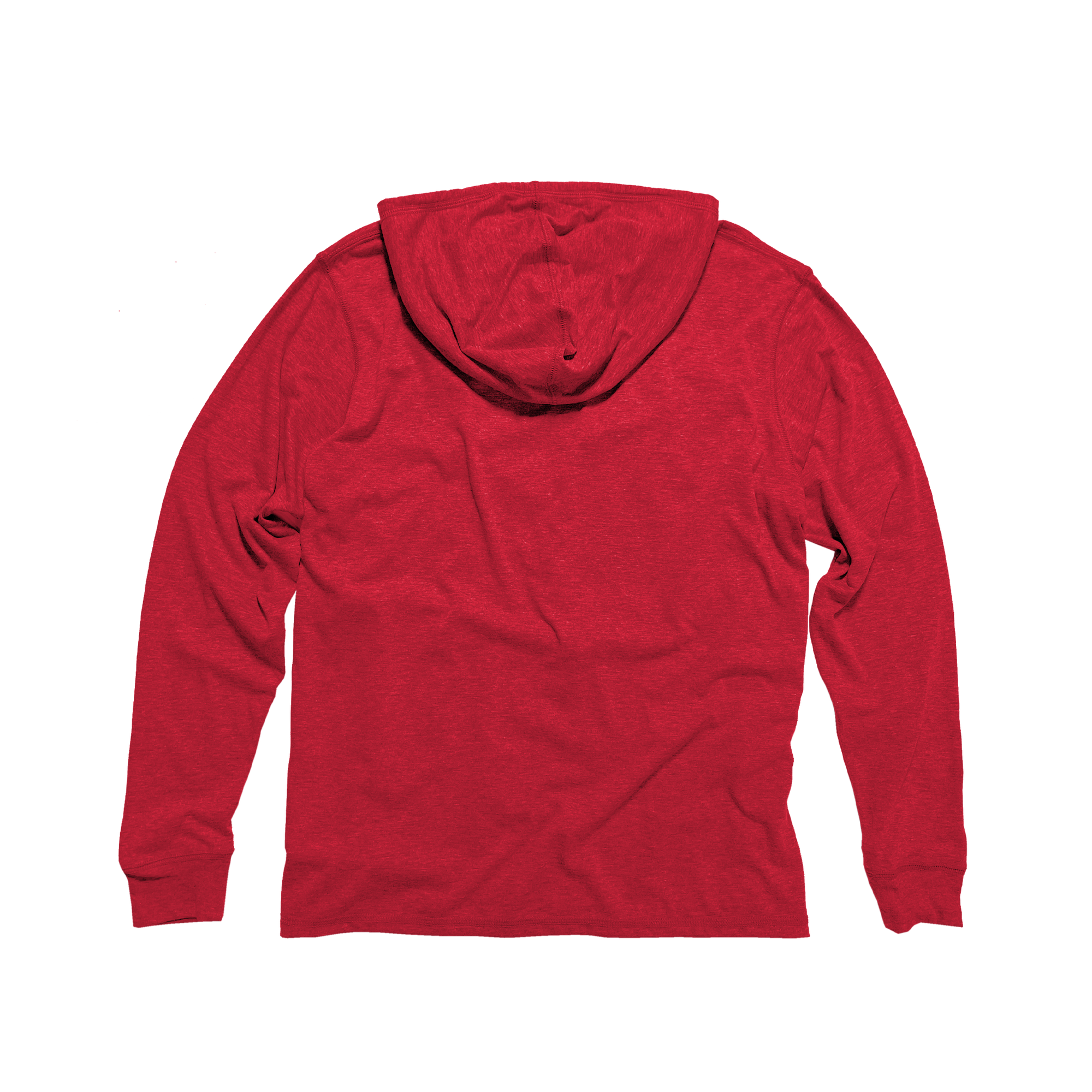 Unisex Hooded Long Sleeve Triblend Tee: Navy / XL