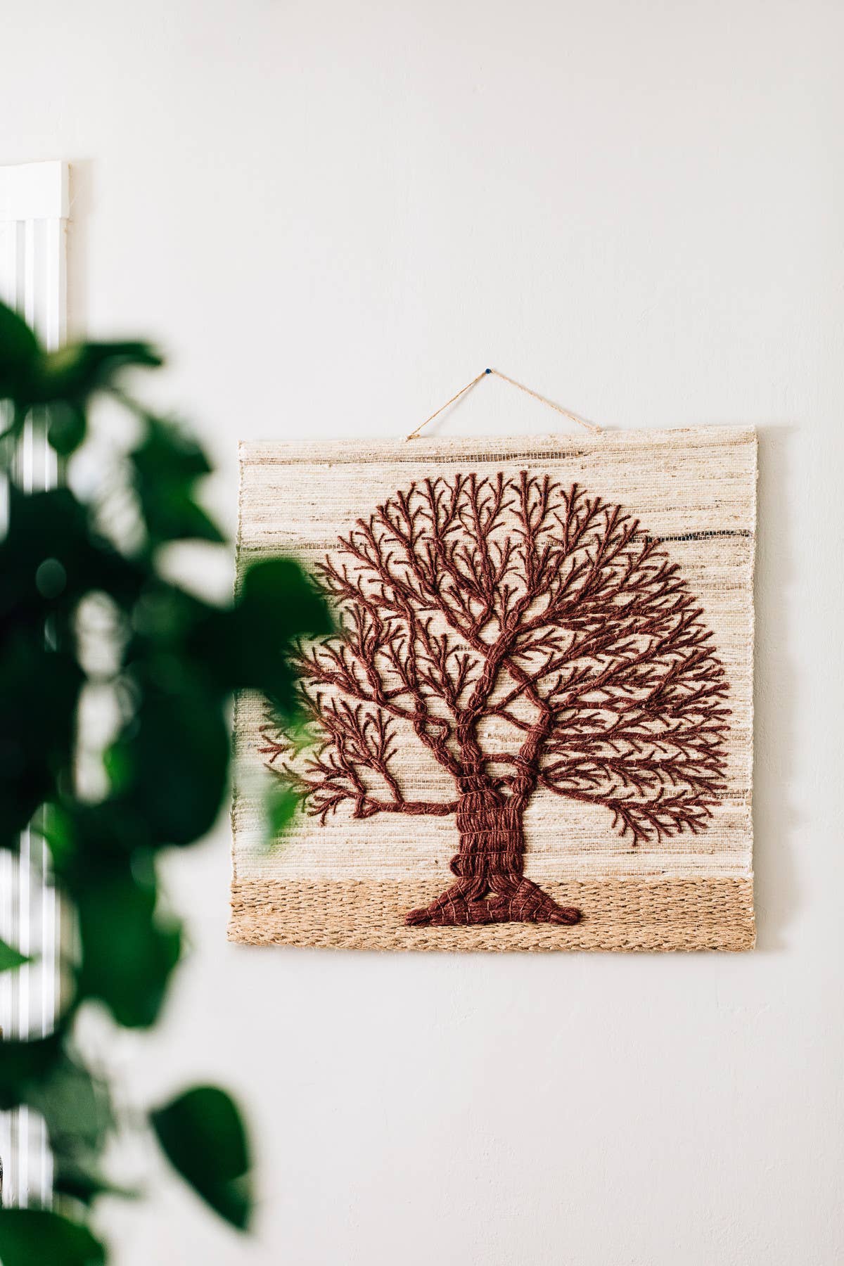 Jute Tree of Life Wall Hanging