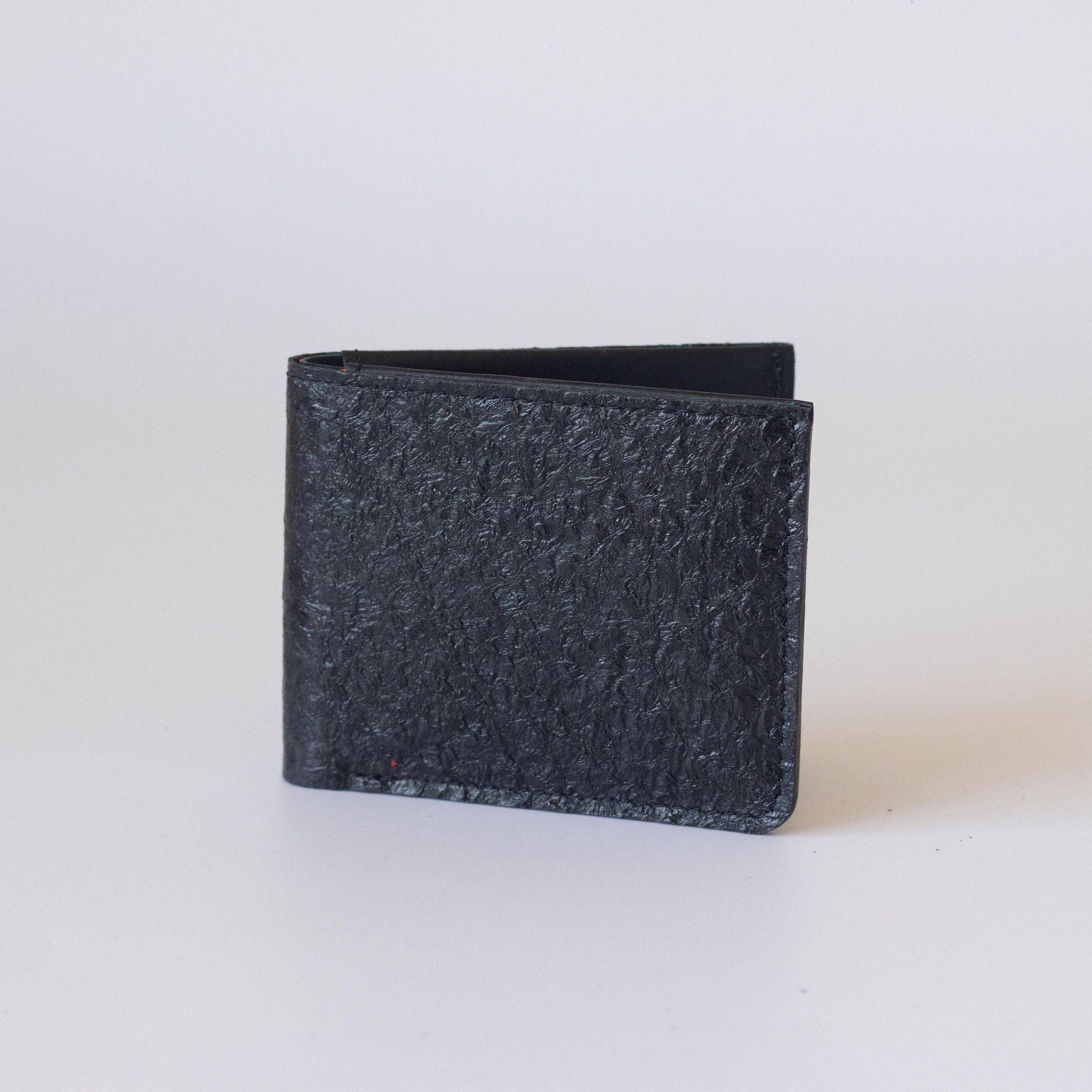 Men's Bifold Fish Wallets, Handmade Fish Skin Leather Wallet