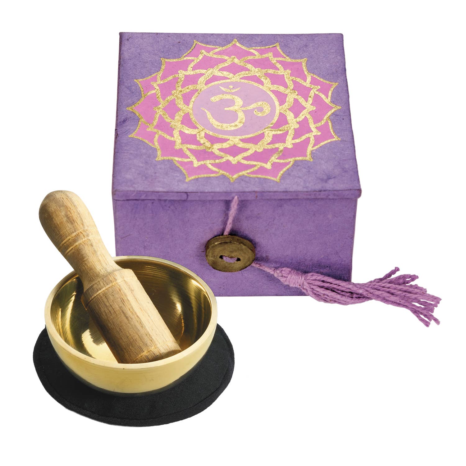 2" Crown Chakra Mini Meditation Bowl Box