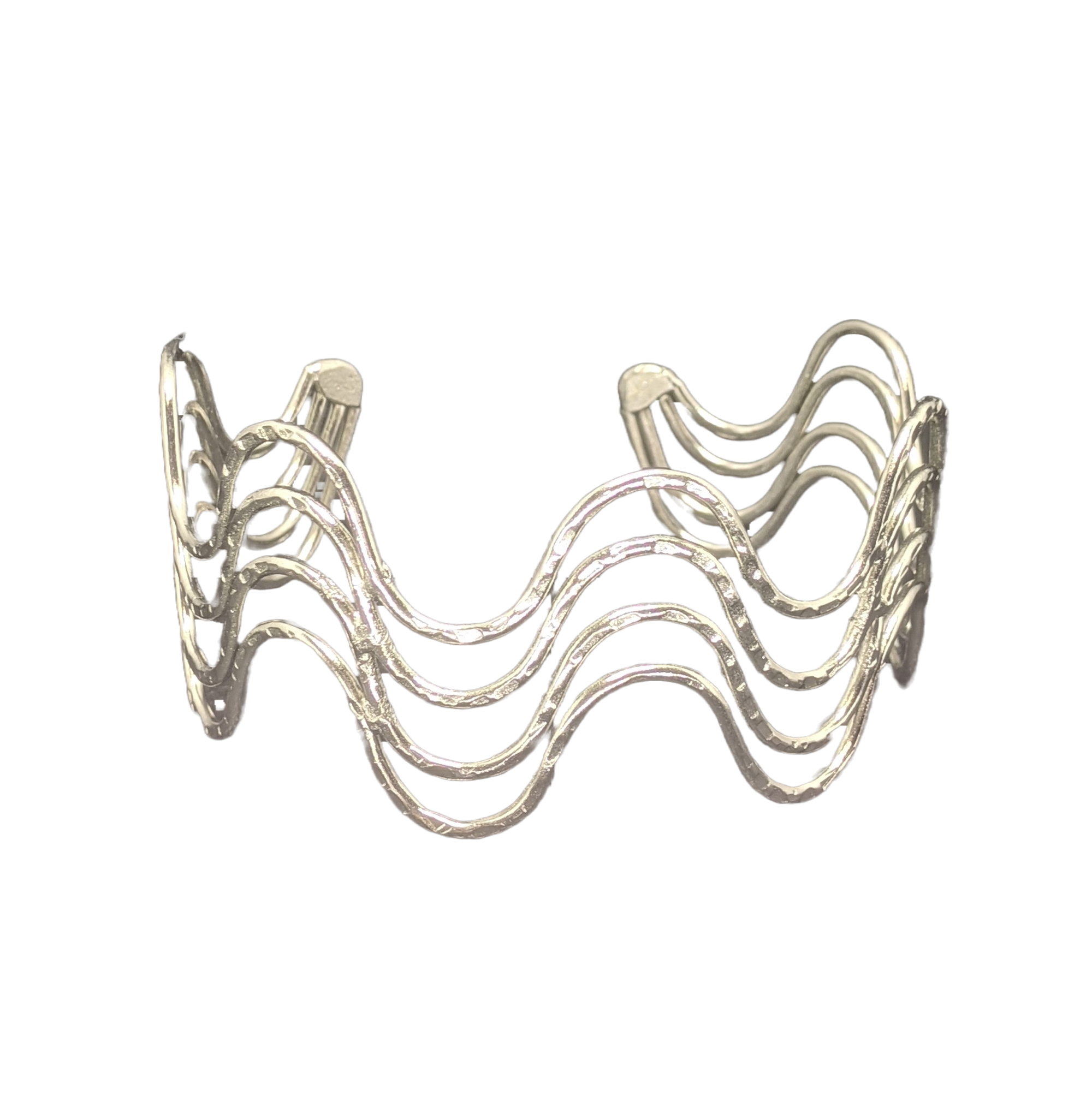 Silver Serenade Cuff Bracelet