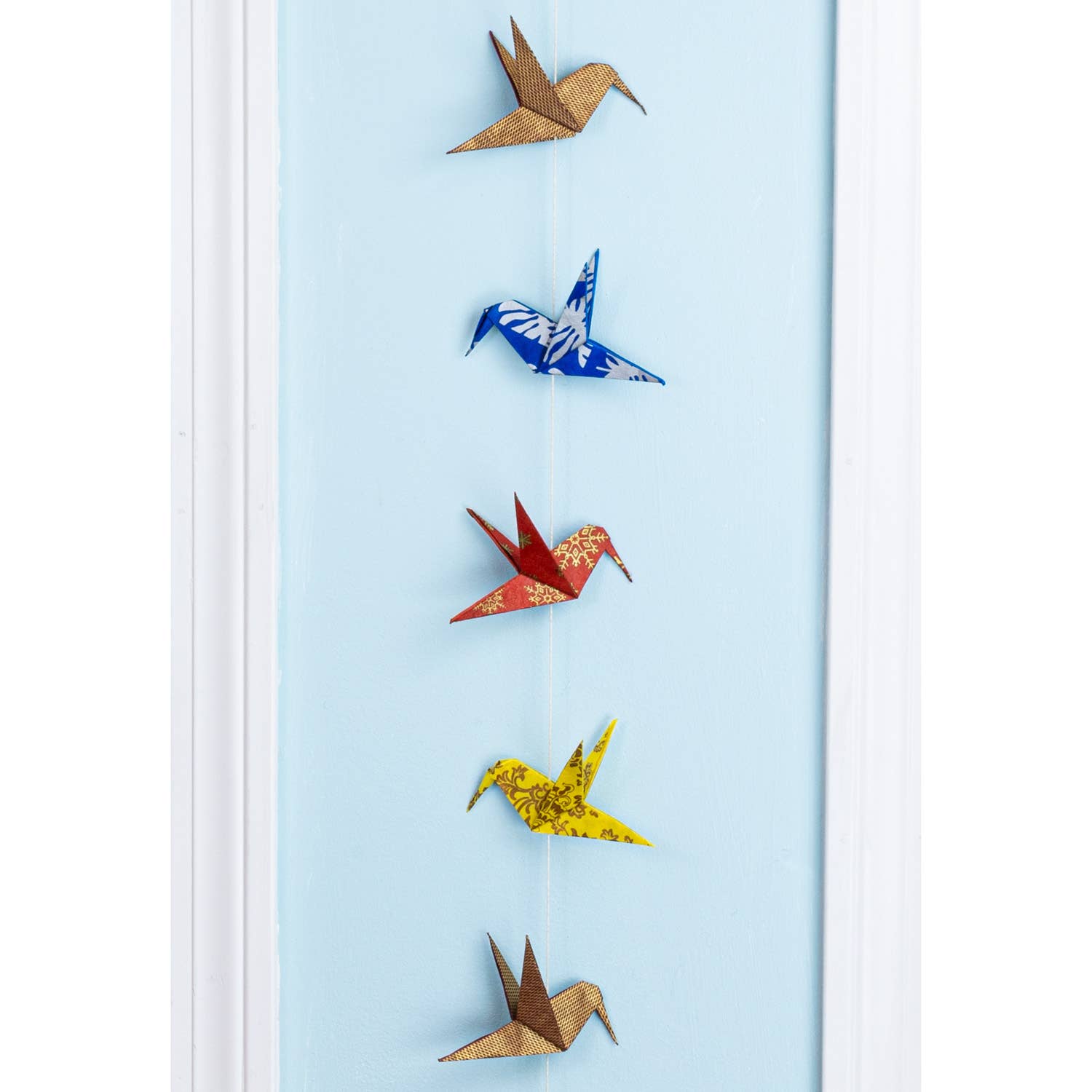 Origami Hummingbird Eco-Paper Garland