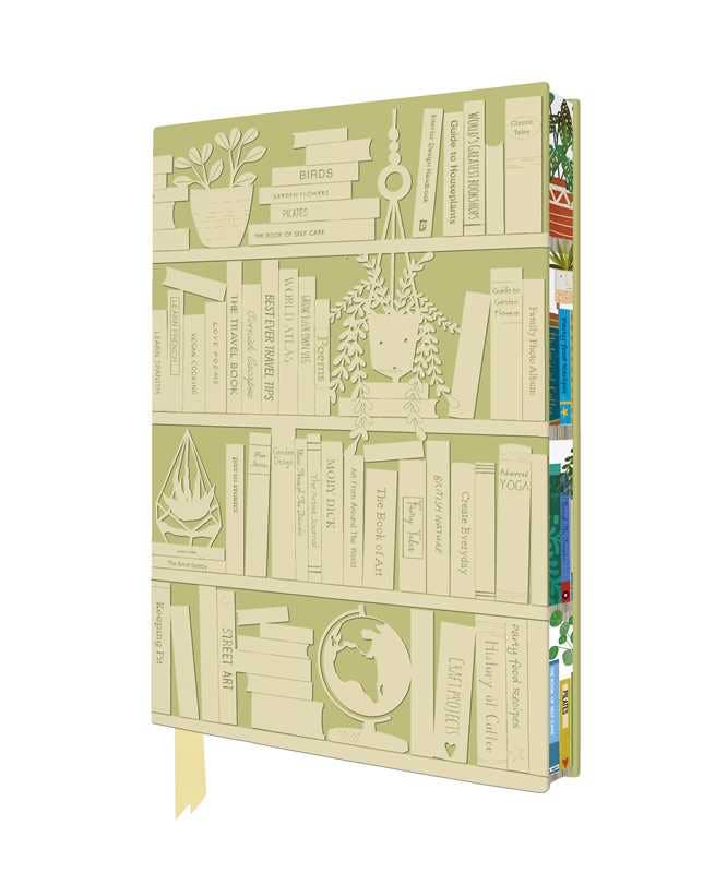 Georgia Breeze: Bookshelves Artisan Art Notebook (Flame Tree Journals) by