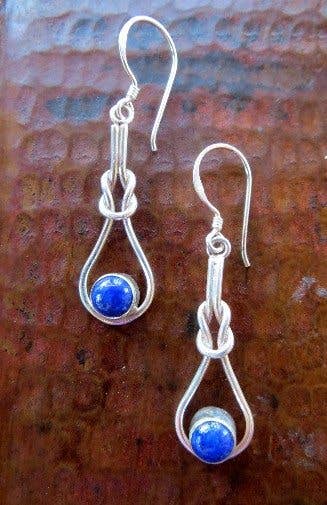Sterling Dangle w/Stone E325