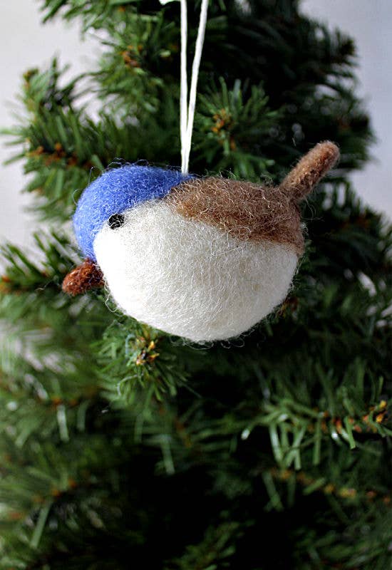 Handcrafted Felt Bird Ornament