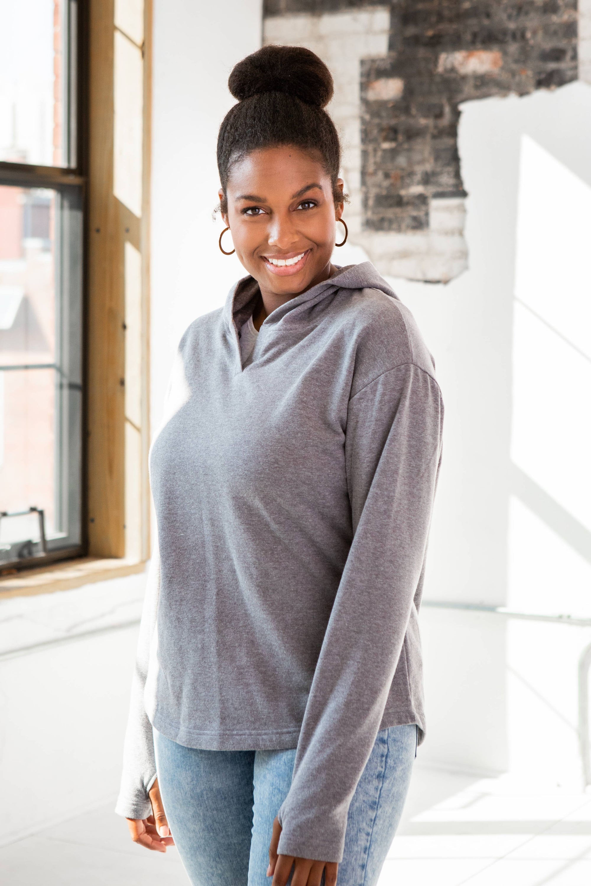 Ivory Get Outside Washington Island Ladies Weekender Hoodie
