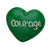 Courage Heart Paper Weight