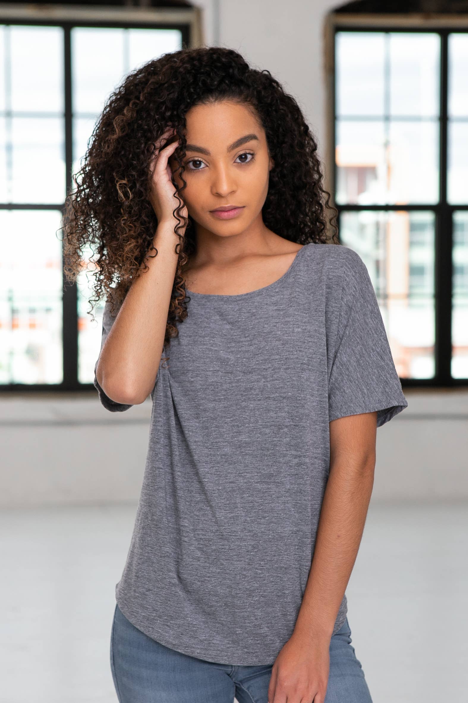 Ladies Flowy Triblend Tee