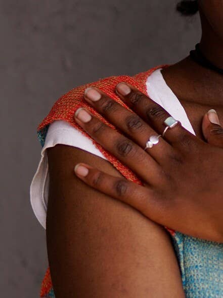 Sultry Sea Ring in Chalcedony