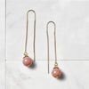 Rosebud Threader Earrings