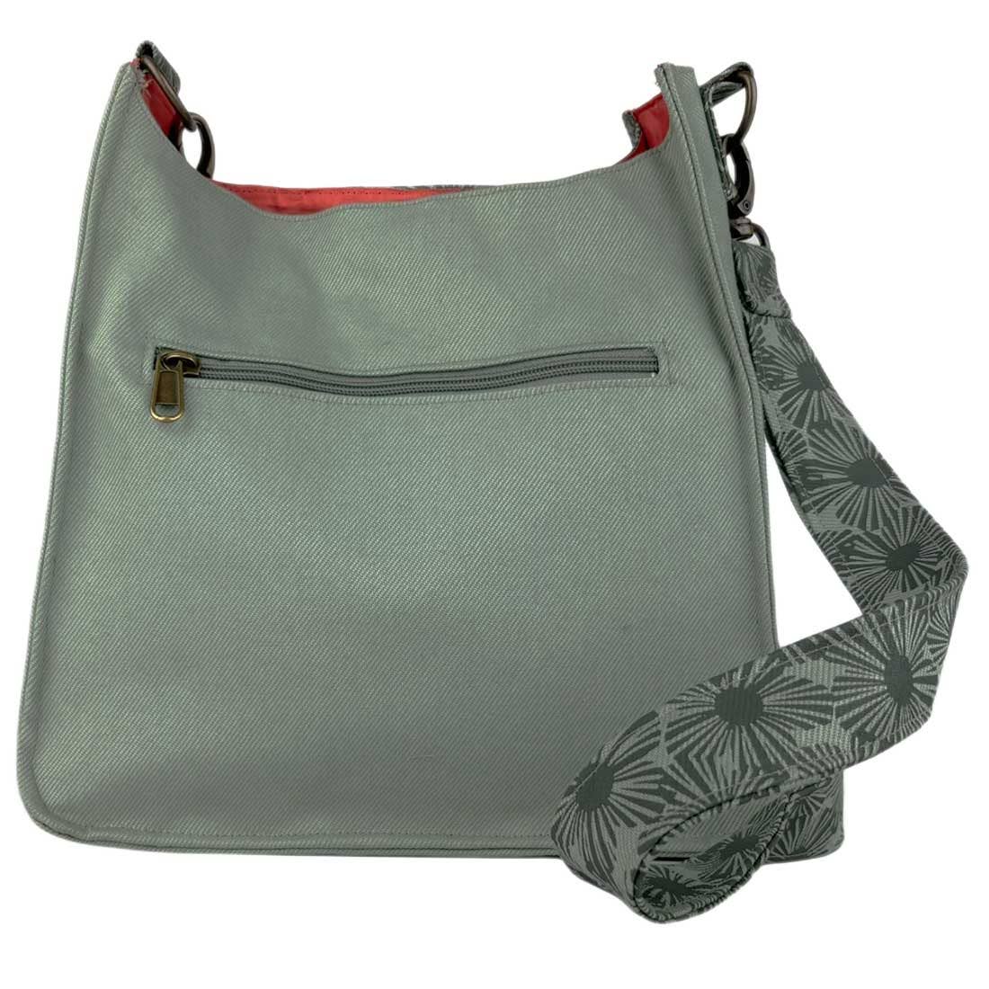 Canvas Crossbody Bag - Floral Handbag- Vegan Crossbody Bag