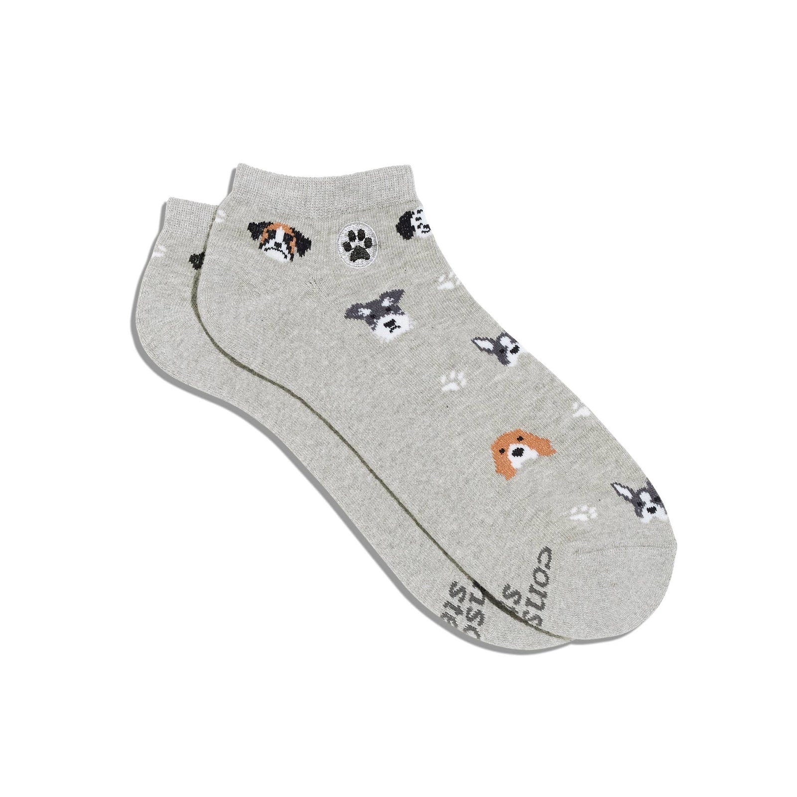 Ankle Socks that Save Dogs | Gray Dogs