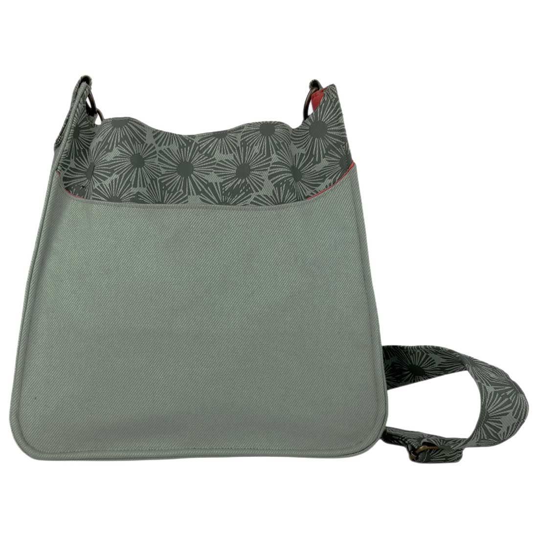 Canvas Crossbody Bag - Floral Handbag- Vegan Crossbody Bag