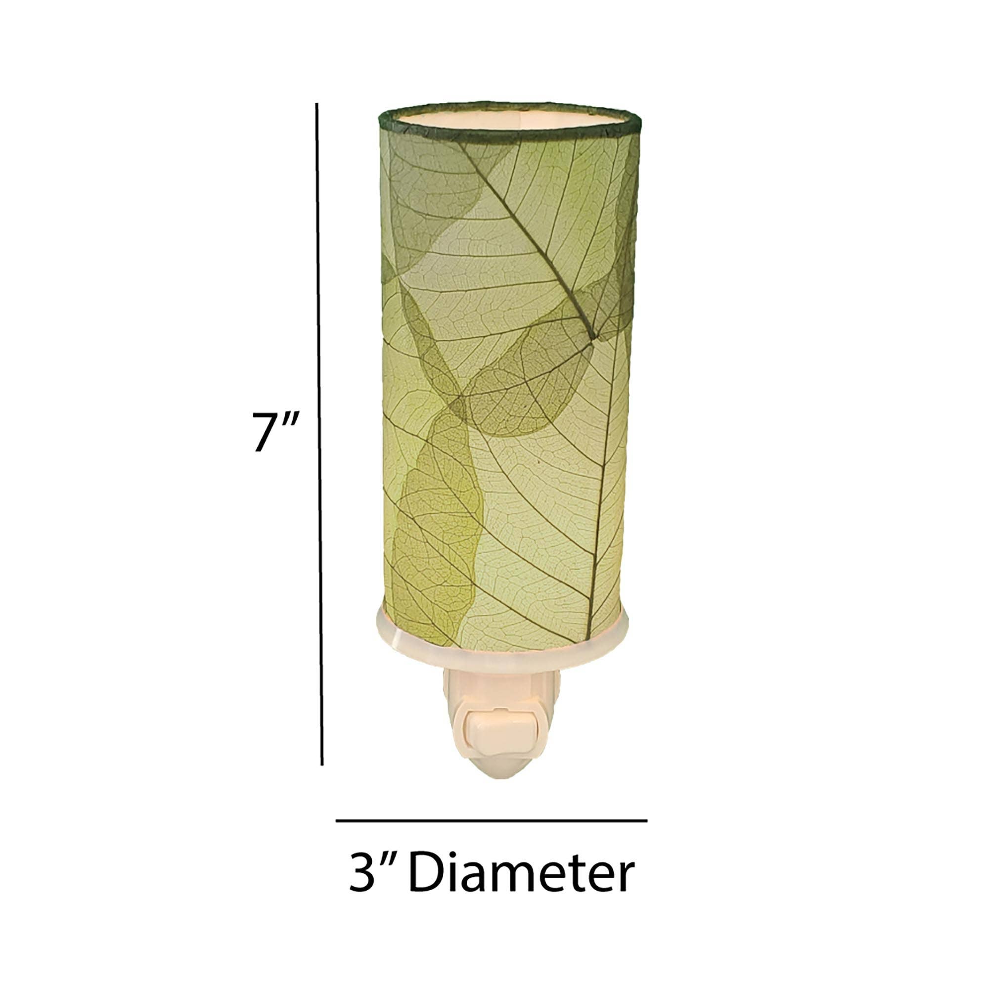Cylinder Night Light Green