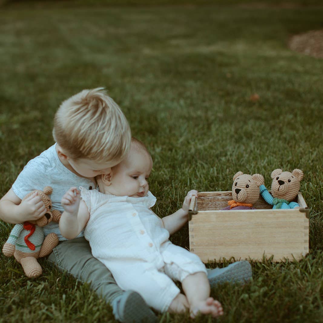 Handcrafted Velvety Boho Teddy Bears – Teal, Blue &amp; Purple