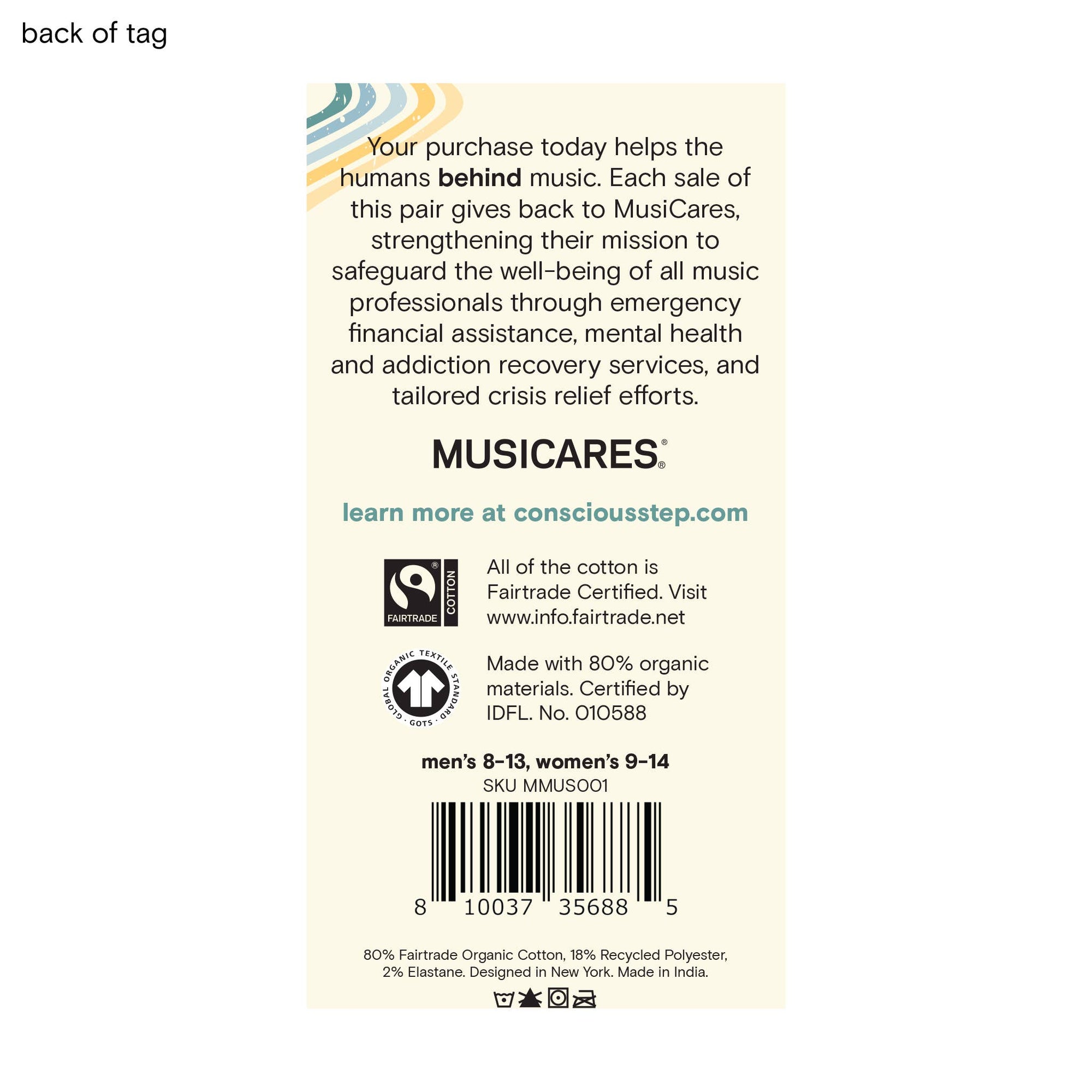 Socks that Support Music (Gray Music Notes)