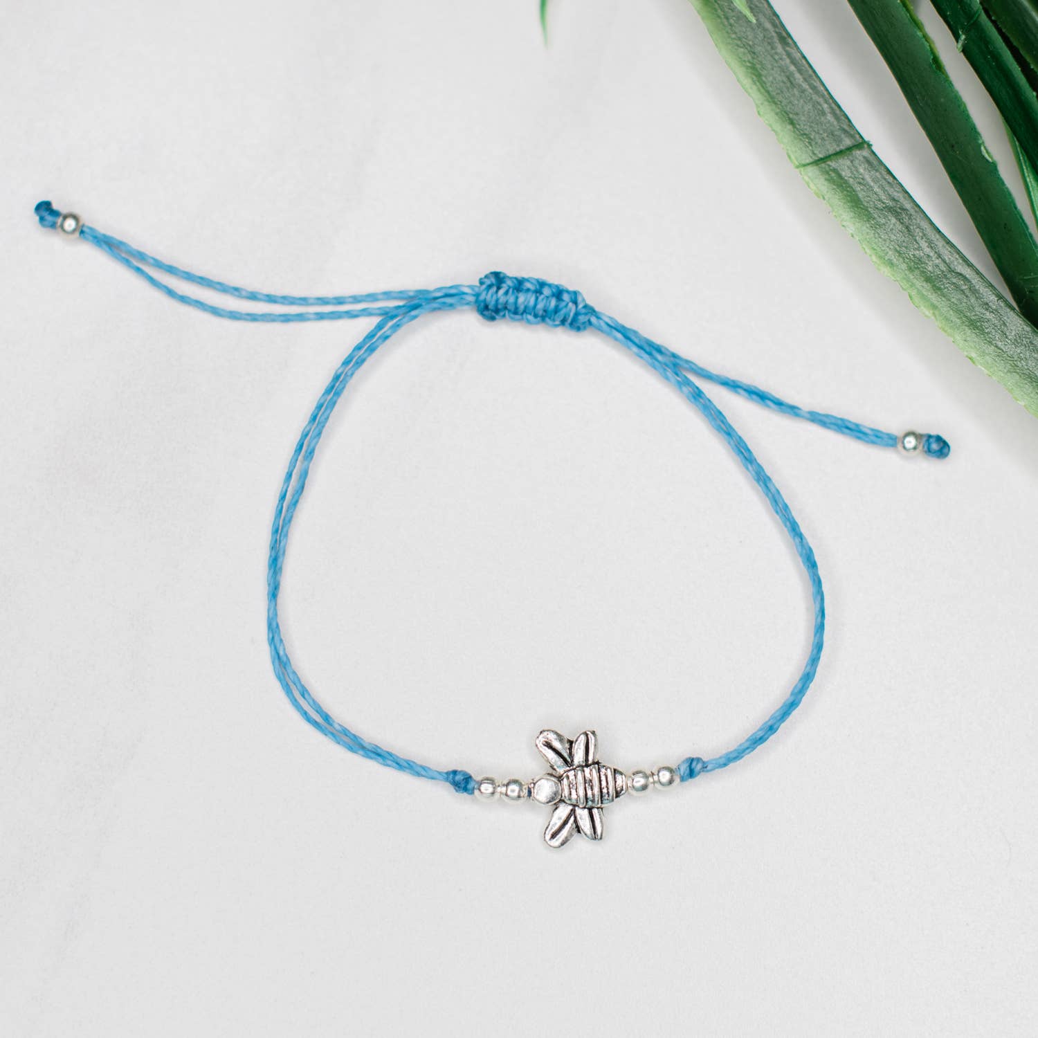 Bee String Charm Bracelet