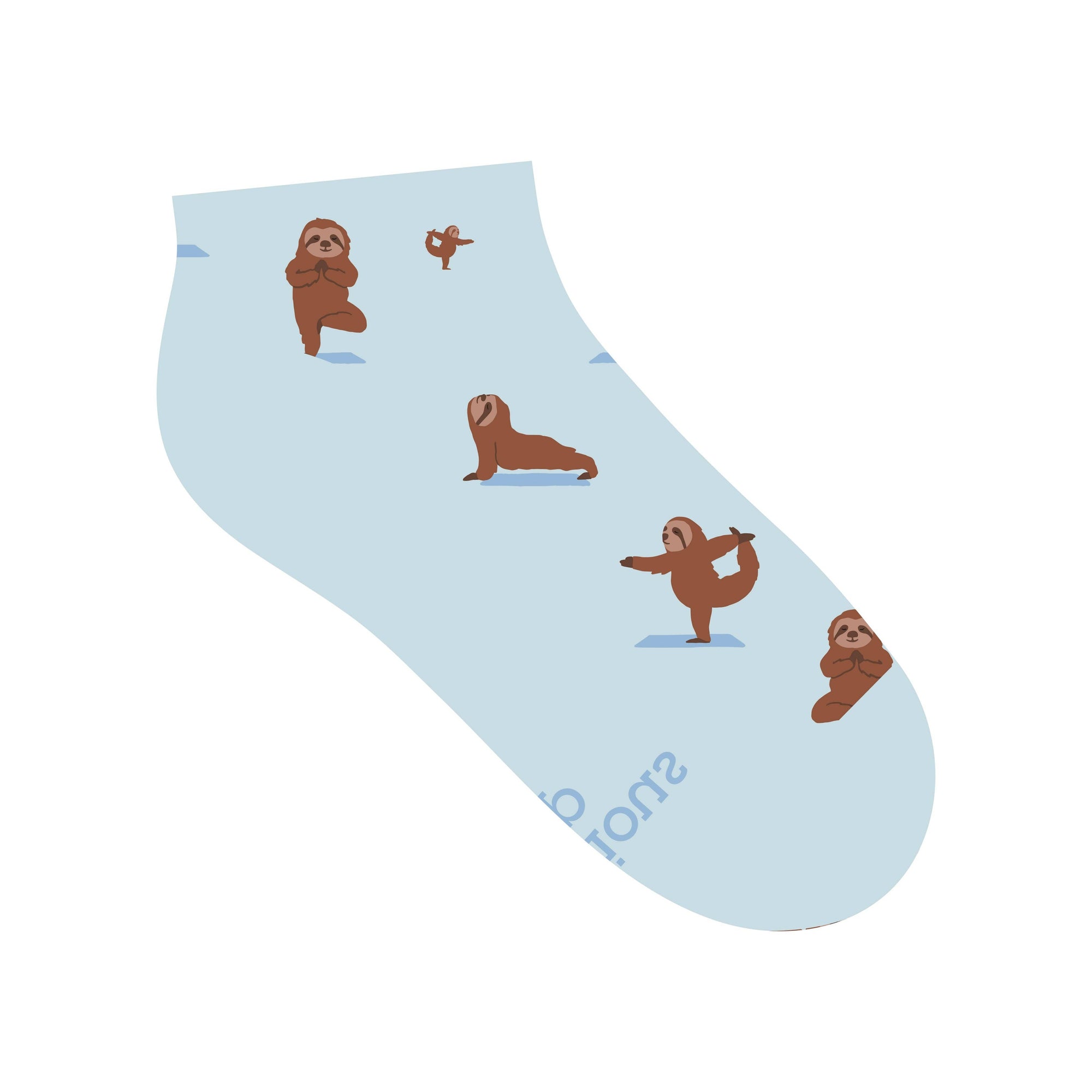 Ankle Socks that Support Mental Health (Blue Sloths)