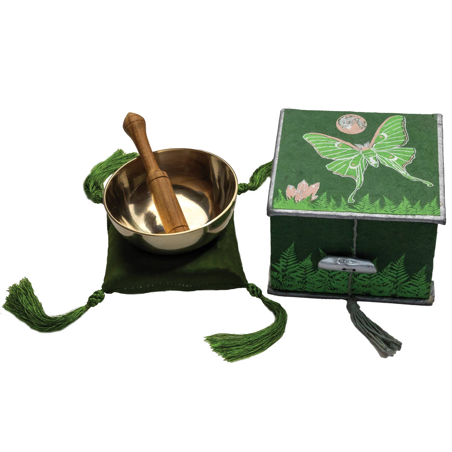 3.5'' Luna Moth Meditation Bowl Box