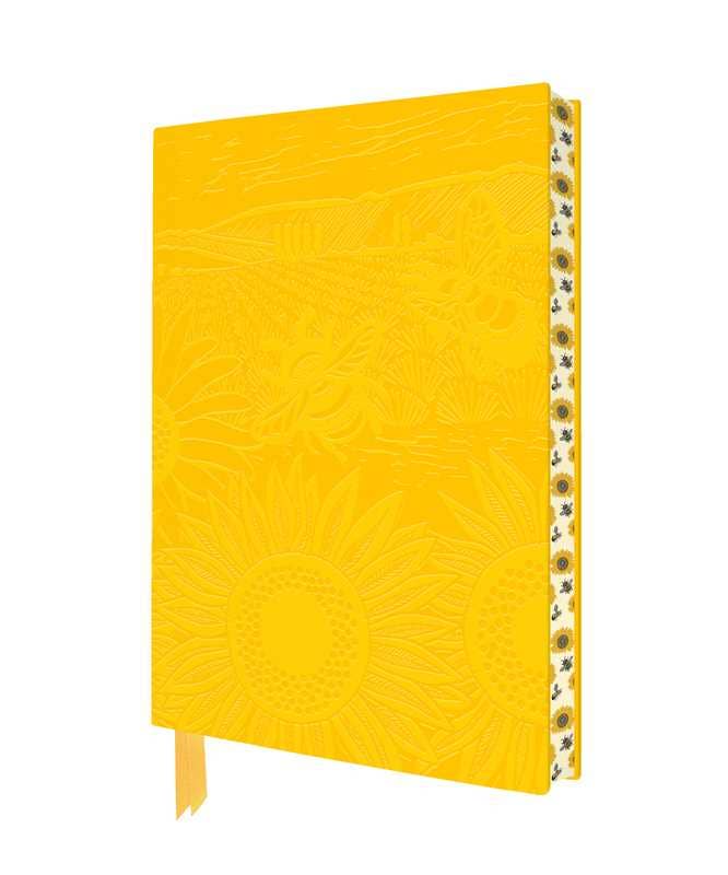 Kate Heiss: Sunflower Fields Artisan Art Notebook (Flame Tree Journals) by