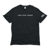 read relax repeat charcoal tee - unisex triblend