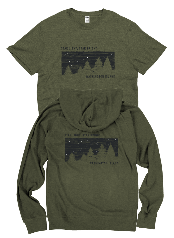 Star Light, Star Bright Washington Island Short Sleeve Tee Olive &  Navy - Unisex Triblend (IS)
