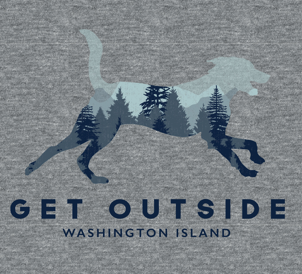 Get Outside Dog Gray Weekender Hoodie - Women's Cut & Size